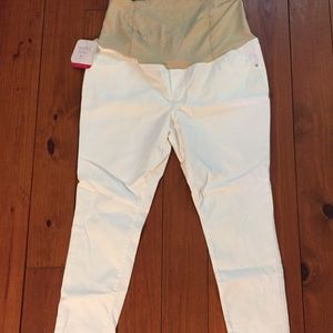 NWT Maternity Isabel skinny white jeans size 16